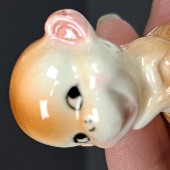 Vintage Napcoware anthropomorphic ceramic miniature Monkey figure marked Japan - Picture 5 of 6